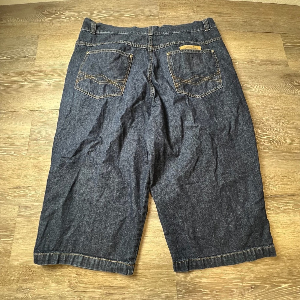 Karl Kani Denim Shorts Mens 38 Blue Baggy 90s Streetwear Hip Hop Indigo
